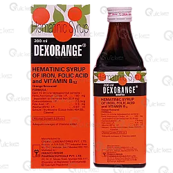 Dexorange Orange Flavoured Hematinic Syrup 200ml