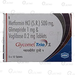 Glycomet Trio 1 Tablet 10
