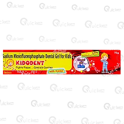 Kidodent Bubble Fruit Flavour Kids Dental Gel 75gm