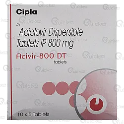 Acivir 800 Dt Tablet 10