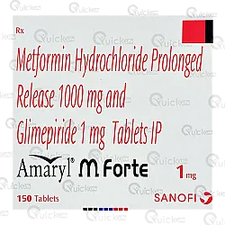 Amaryl M Forte 1mg Tablet 15